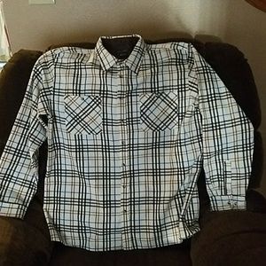 Men's Long sleeve plaid tee
